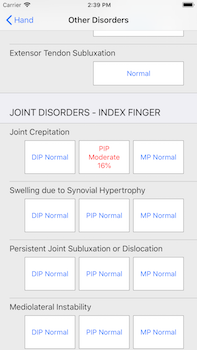 other disorders screen shot